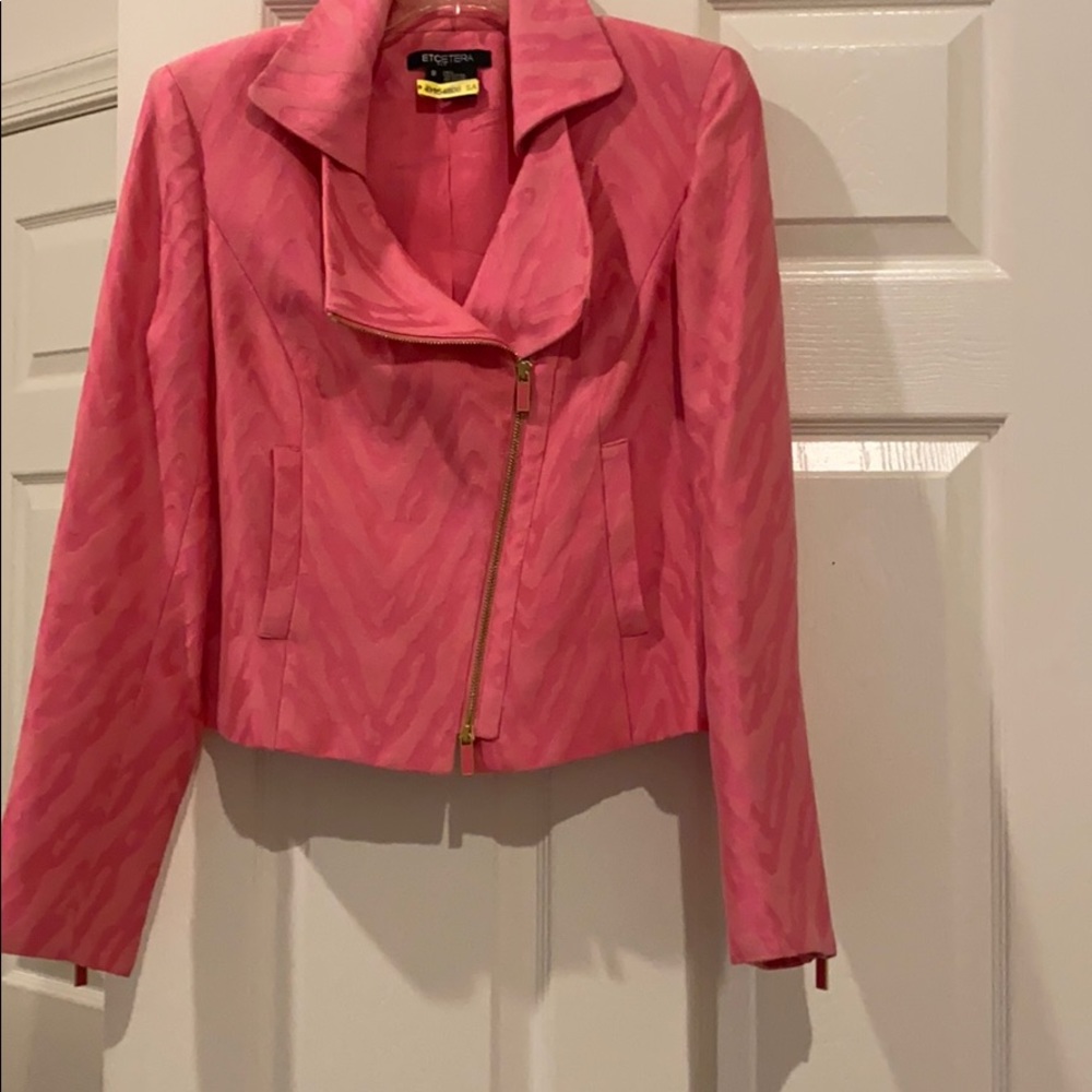 Pink Animal Print Jacket